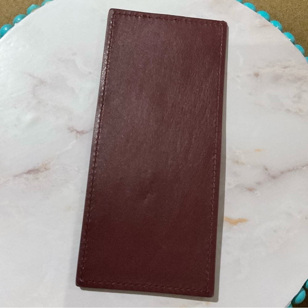 Badgley Mischka Plum Card Holder with Gold Accent - Picture 3 of 3